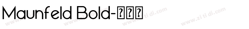 Maunfeld Bold字体转换 Maunfeld Bold字体转换